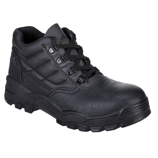 Black Work Boots - Portwest - Durable Steel Toe Safety