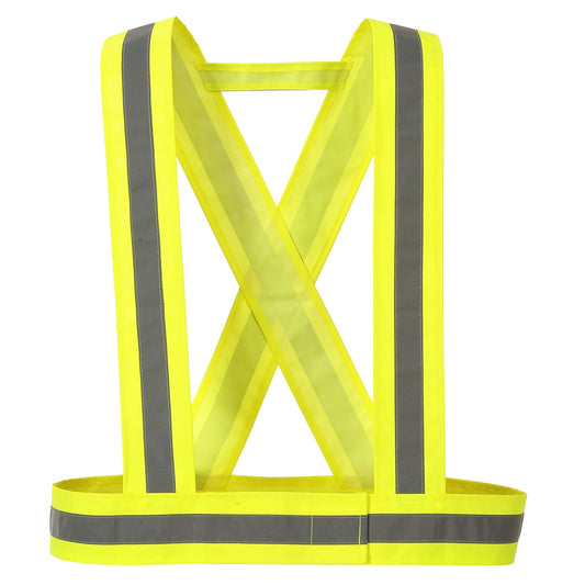 Yellow Safety Straps - Portwest - Reflective Design