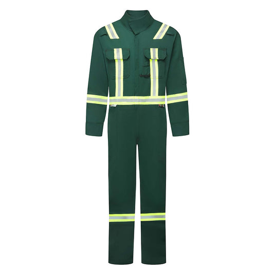 Forest Green Coveralls - Portwest - Flame Resistant