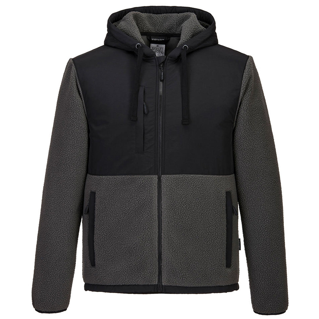 Black/Gray Jacket - Portwest - Stylish Borg Fleece
