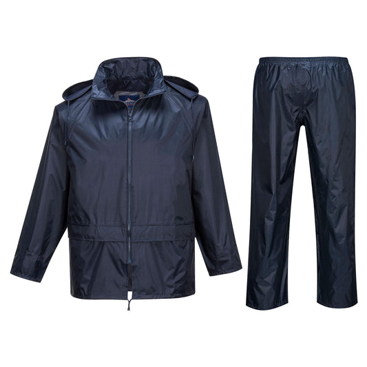 Navy Rain Suit - Portwest - Waterproof Jacket Set