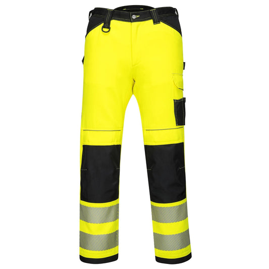 Yellow Pants - Portwest - Hi-Vis Trousers - Durable Fabric