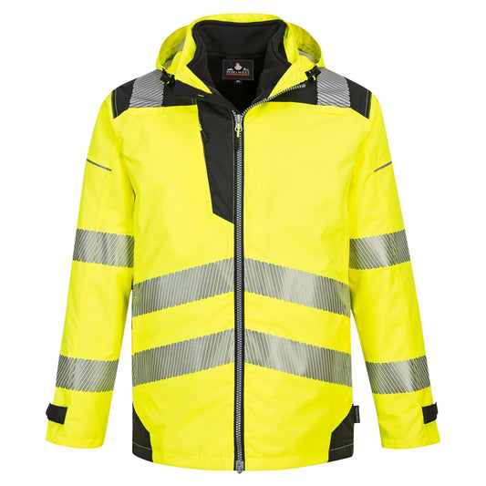 Yellow/Black Safety Jacket - Portwest - High Visibility