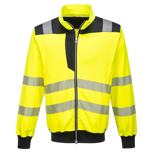 Yellow/Lime Safety Sweatshirts - Portwest - Durable Fabric