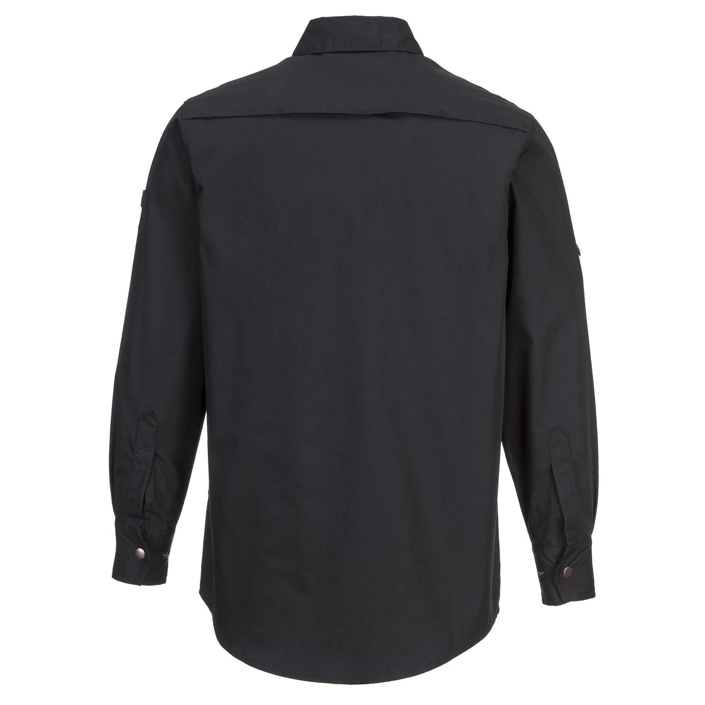 Black Button Up Shirts - Portwest - Durable Ripstop