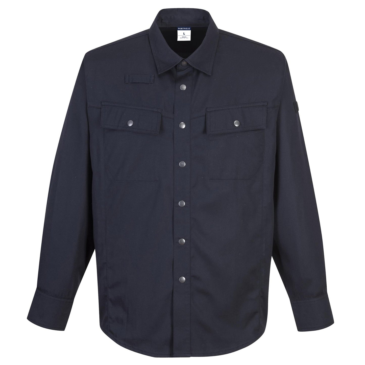 Black Button Up Shirts - Portwest - Durable Ripstop