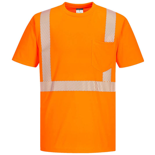 Orange Safety Shirts - Portwest - Breathable T-Shirt