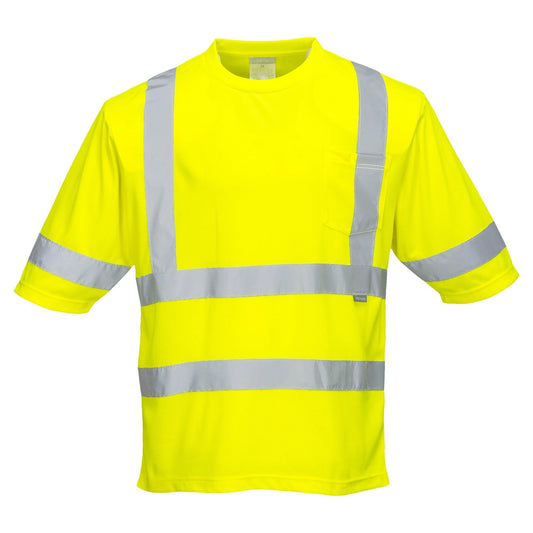 Yellow Safety Shirts - Portwest - Breathable Polyester