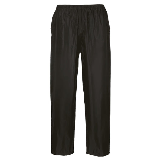 Black Rain Pants - Portwest - Waterproof Fabric