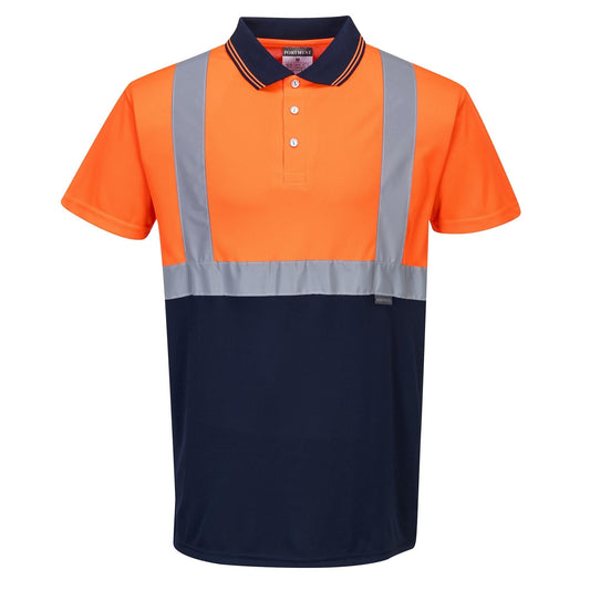 Orange/Navy Safety Shirts - Portwest - High Visibility