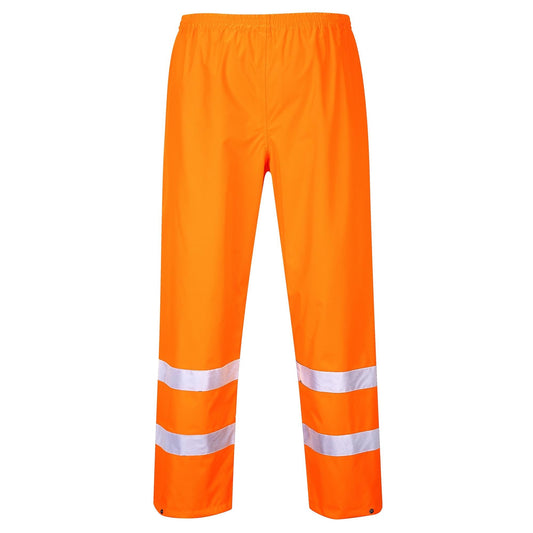 Orange Safety Pants - Portwest - Reflective Visibility Fabric