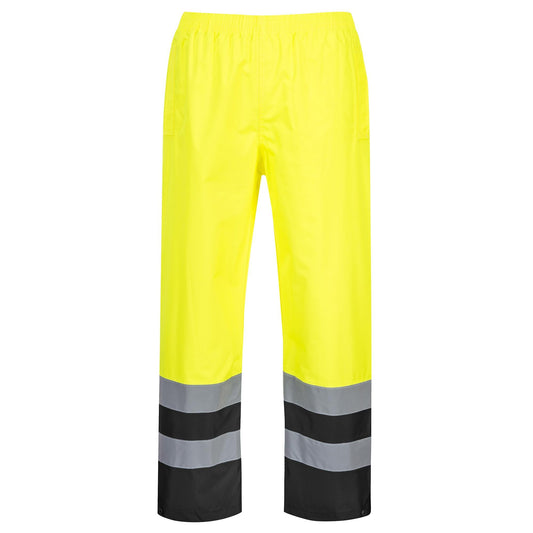 Yellow/Black Safety Pants - Portwest - Waterproof Design