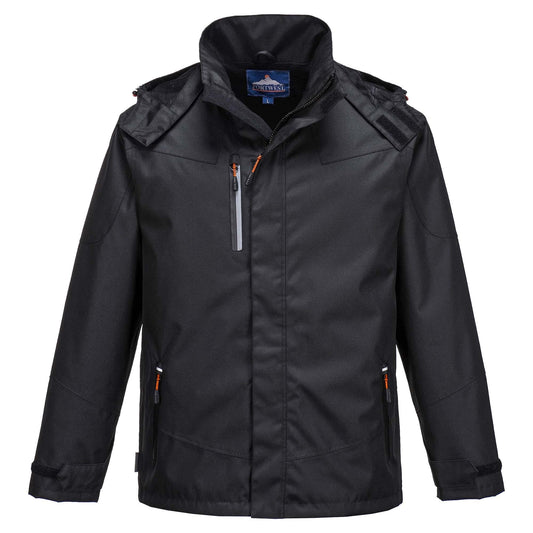 Black Waterproof Jacket - Portwest - Quality Protection