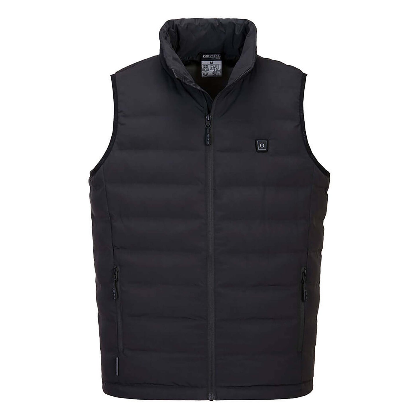 Black Heated Vest - Portwest - Padded Insulation
