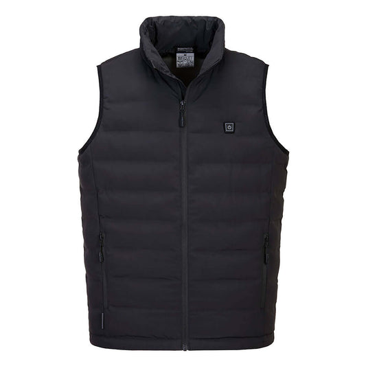 Black Heated Vest - Portwest - Padded Insulation