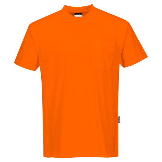 Orange Safety Shirt - Portwest - Lightweight Cotton Blend