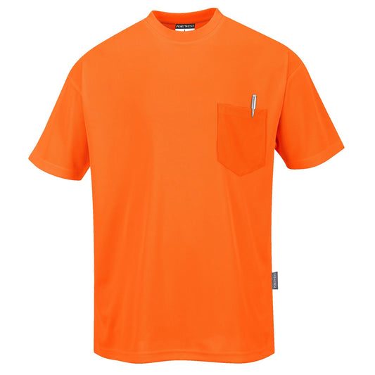 Orange Safety Shirt - Portwest - Moisture-Wicking