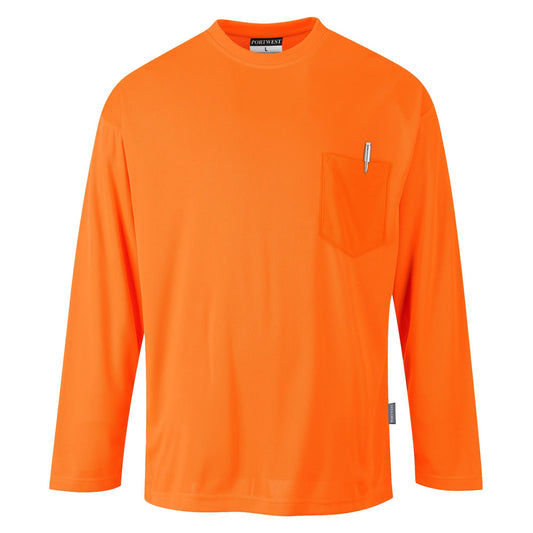 Orange Safety Shirt - Portwest - Breathable Fabric
