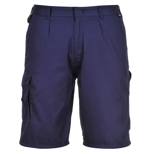 Navy Cargo Shorts - Portwest - Comfortable Fit