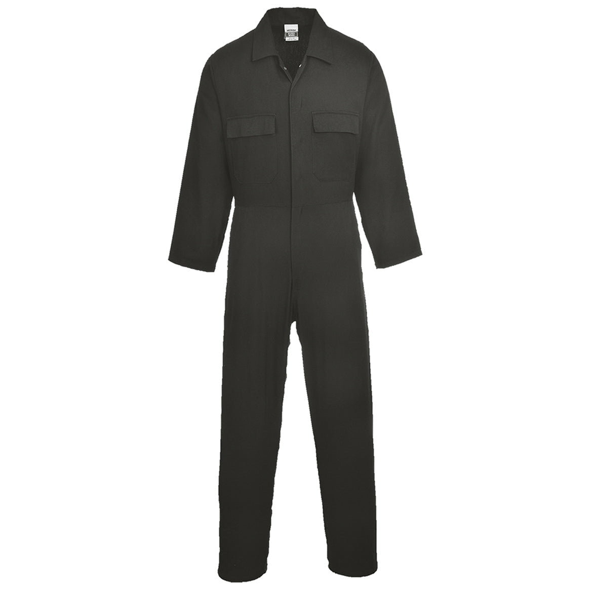 Black Cotton Coveralls - Portwest - Soft Fabric