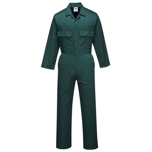 Bottle Green Coveralls - Portwest - Durable Polycotton