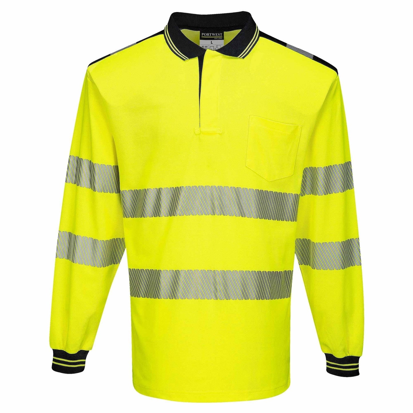 Yellow/Black Safety Shirts - Portwest - Comfortable Fit