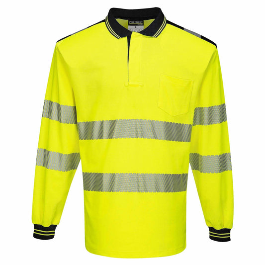 Yellow/Black Safety Shirts - Portwest - Comfortable Fit