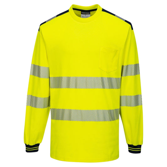 Yellow/Black Safety Shirts - Portwest - Hi-Vis Comfort