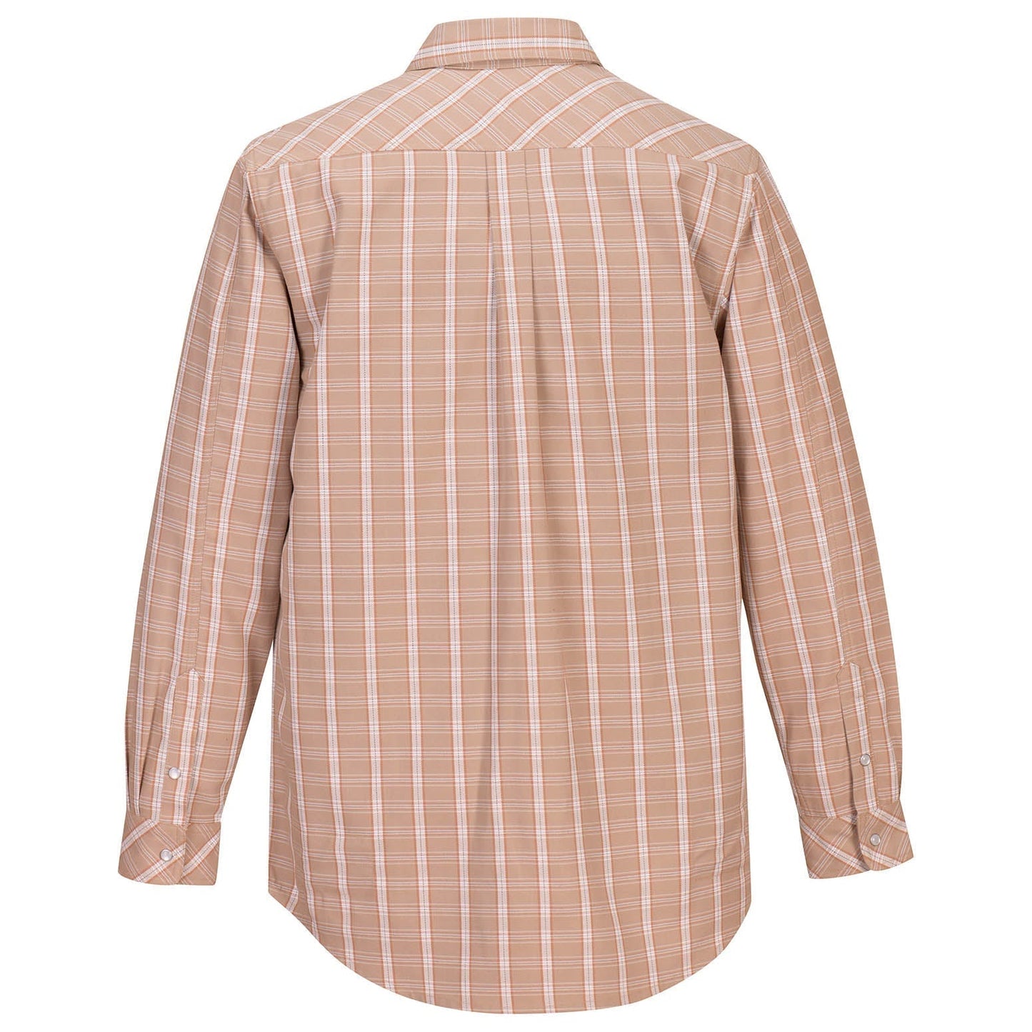 Khaki Button Up Shirt - Portwest - Comfortable Fit