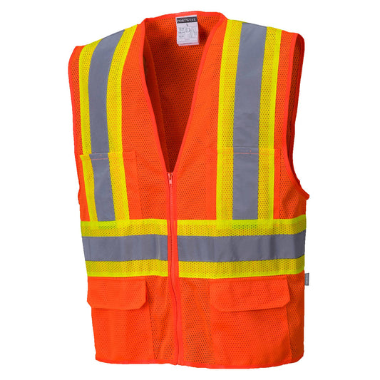 Orange Safety Vests - Portwest - Hi-Vis Mesh