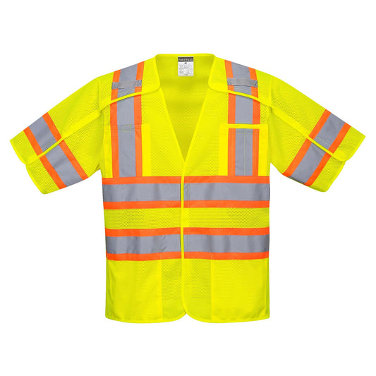 Yellow Safety Vest - Portwest - Breathable Mesh