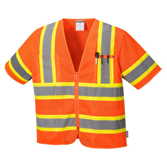 Orange Safety Vests - Portwest - Hi-Vis Mesh Design