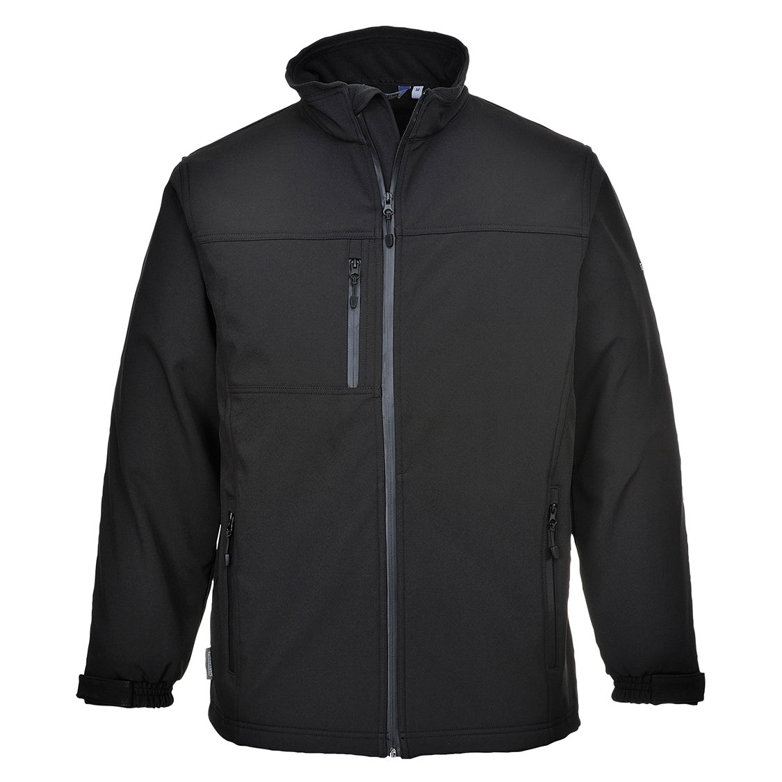 Black Softshell Jacket - Portwest - Windproof Design