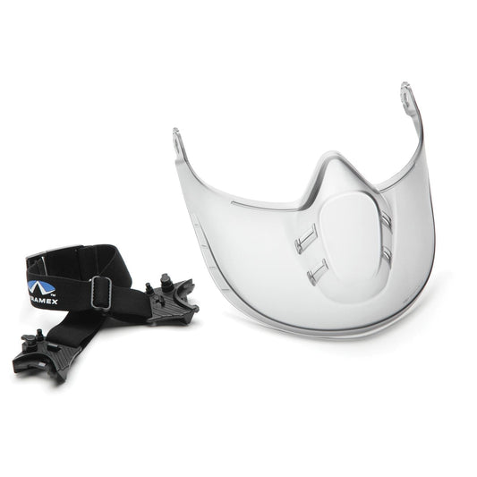 Face Shields | Pyramex | Clear Capstone Ratcheting - Optimal Fit