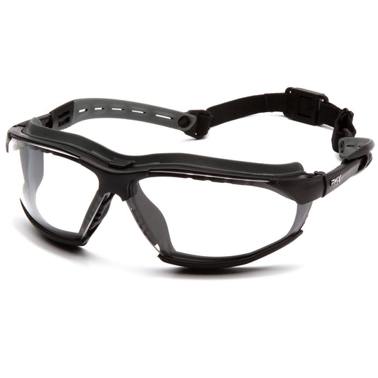 Clear H2MAX Anti-Fog Goggles - Pyramex - Rubber Gasket