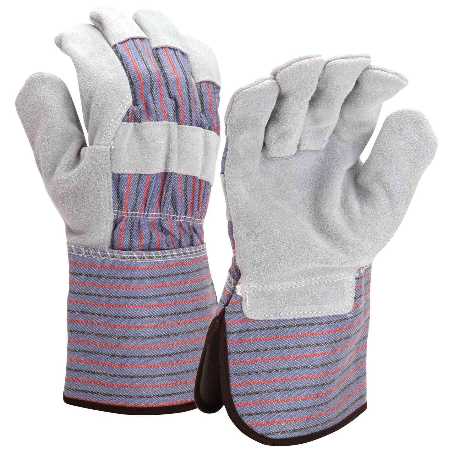 Blue/Gray/Red Leather Gloves - Pyramex - Durable Design