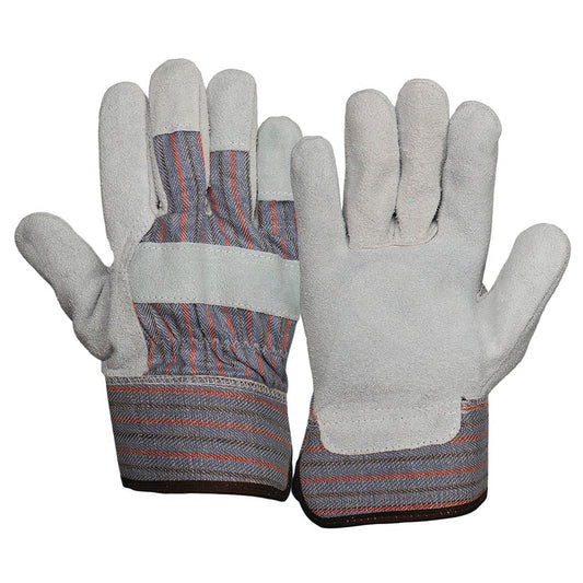 Gray Leather Gloves - Pyramex - Durable Cuff Design