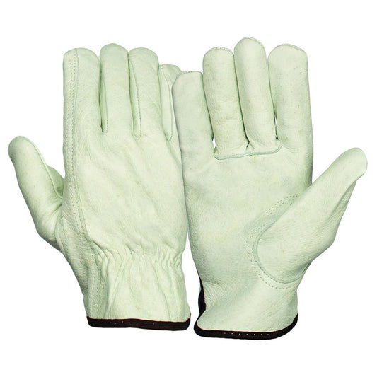 Tan Leather Gloves - Pyramex - Value Grain Cowhide