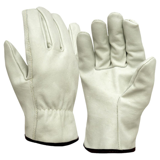 Tan Leather Gloves - Pyramex - Grain Cowhide Quality