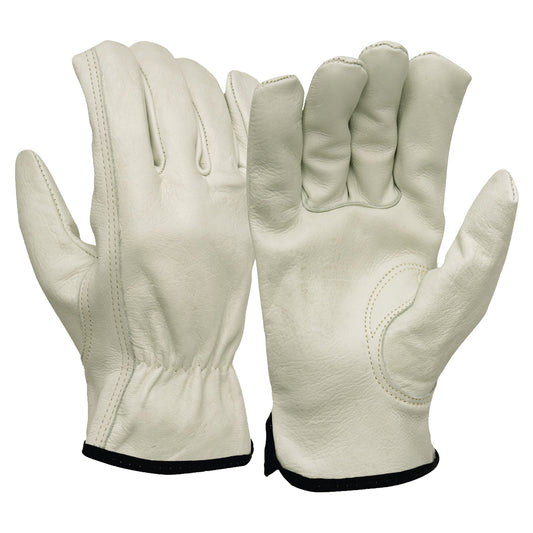 Tan Leather Gloves - Pyramex - Durable Cowhide Leather