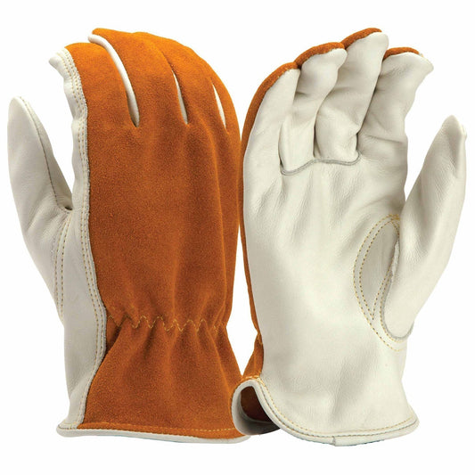 Brown Leather Gloves - Pyramex - Premium Cowhide Quality