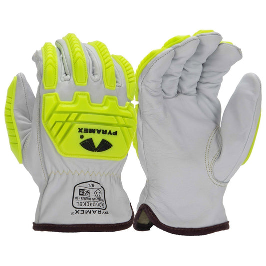 TPR Impact Leather Gloves - Pyramex - Goatskin Quality