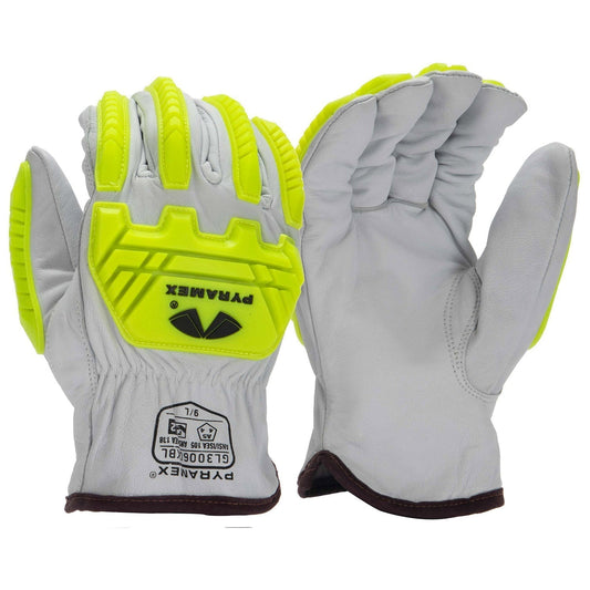 TPR Impact Leather Gloves - Pyramex - Goatskin Durable