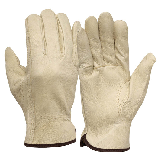 Tan Leather Gloves - Pyramex - Grain Pigskin Quality