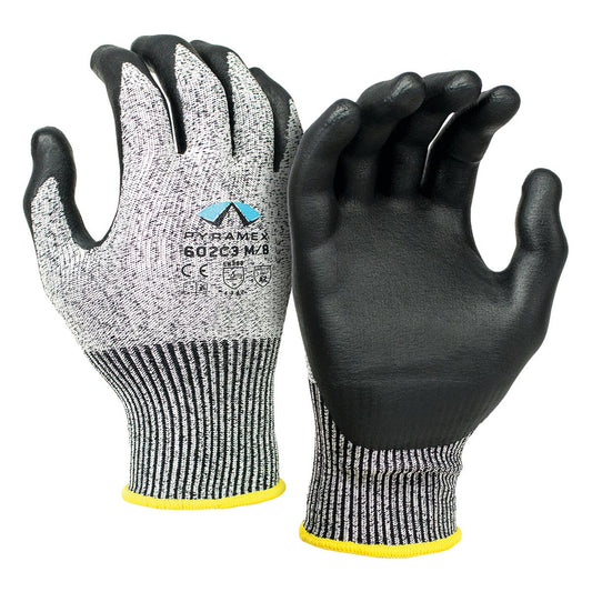 Black/White String Knit Gloves - Pyramex - Durable Grip