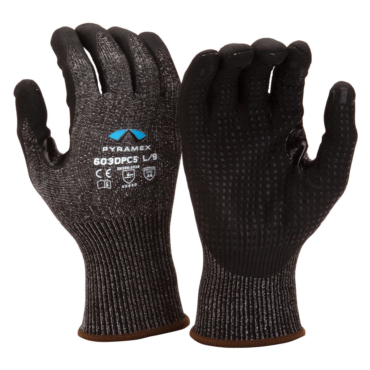 Black String Knit Gloves - Pyramex - Cut Resistant