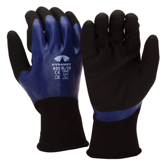 Blue/Black String Knit Gloves - Pyramex - Durable Grip