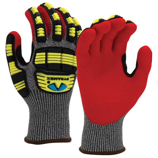 TPR Impact Protection Gloves - Pyramex - Sandy Nitrile