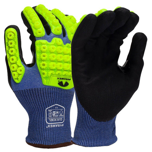 Level 3 Impact Resistant Gloves - Pyramex - Micro-Foam Nitrile