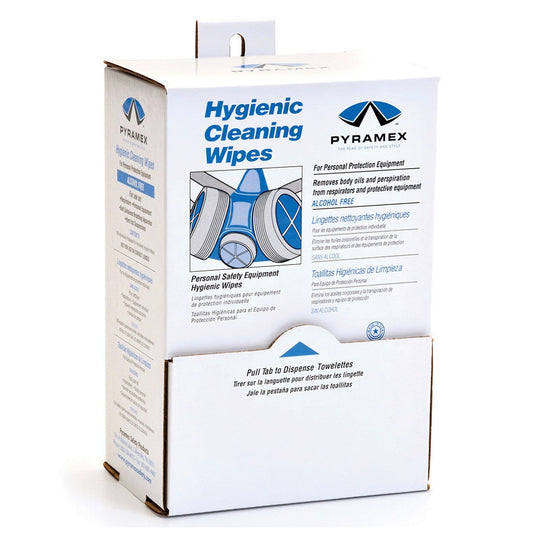 Box of 100 Cleaning Wipes - Pyramex - Alcohol-Free Hygienic